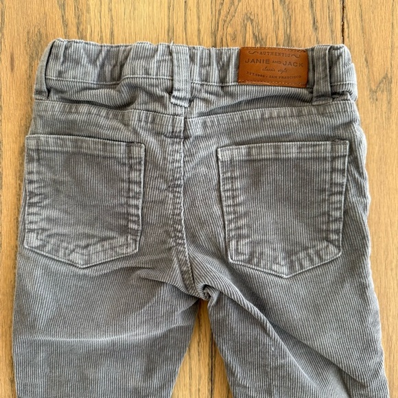 Janie and Jack Little Boys Gray Corduroy Pants Size 3 - Picture 7 of 13